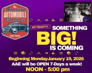 American Automobile Experience Now Open 7-Days a Week