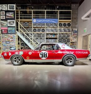 1967 Mercury Cougar Race Car Temporarily on Display at Shelby American Collection